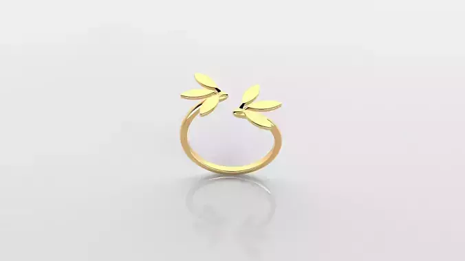 3D printable Ring 001 from Gold silver and  3D print STL files