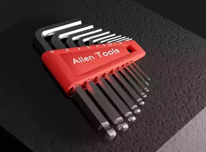 Allen key set - Short rounded