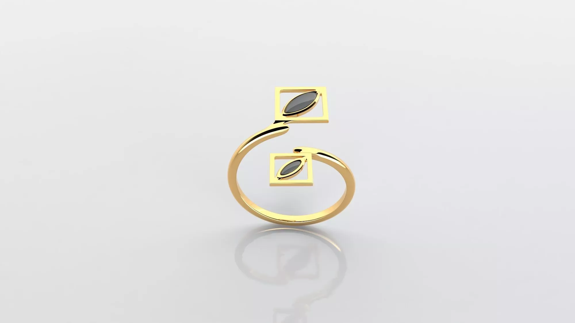 3D printing Ring from jewelry set 001 Free 3D print model