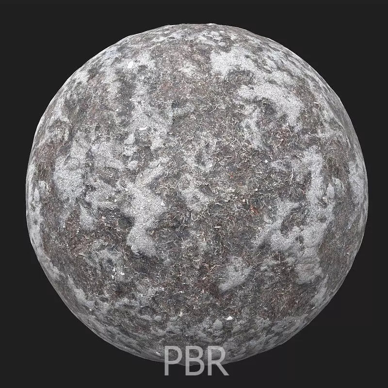 PBR 4K photorealistic Volcanic sand with seaweed Texture_0