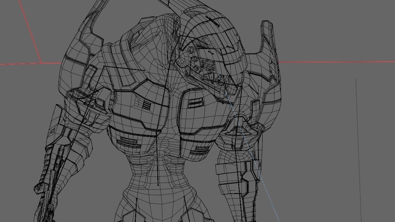 Alien Chief  rigged - animated character 3D model_36