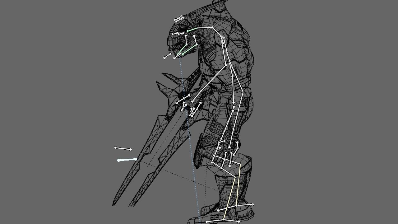 Alien Chief  rigged - animated character 3D model_39