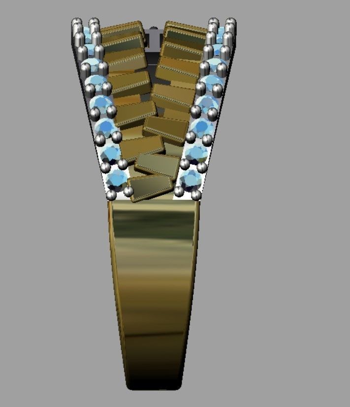 Zip Type Ring 3D print model_7