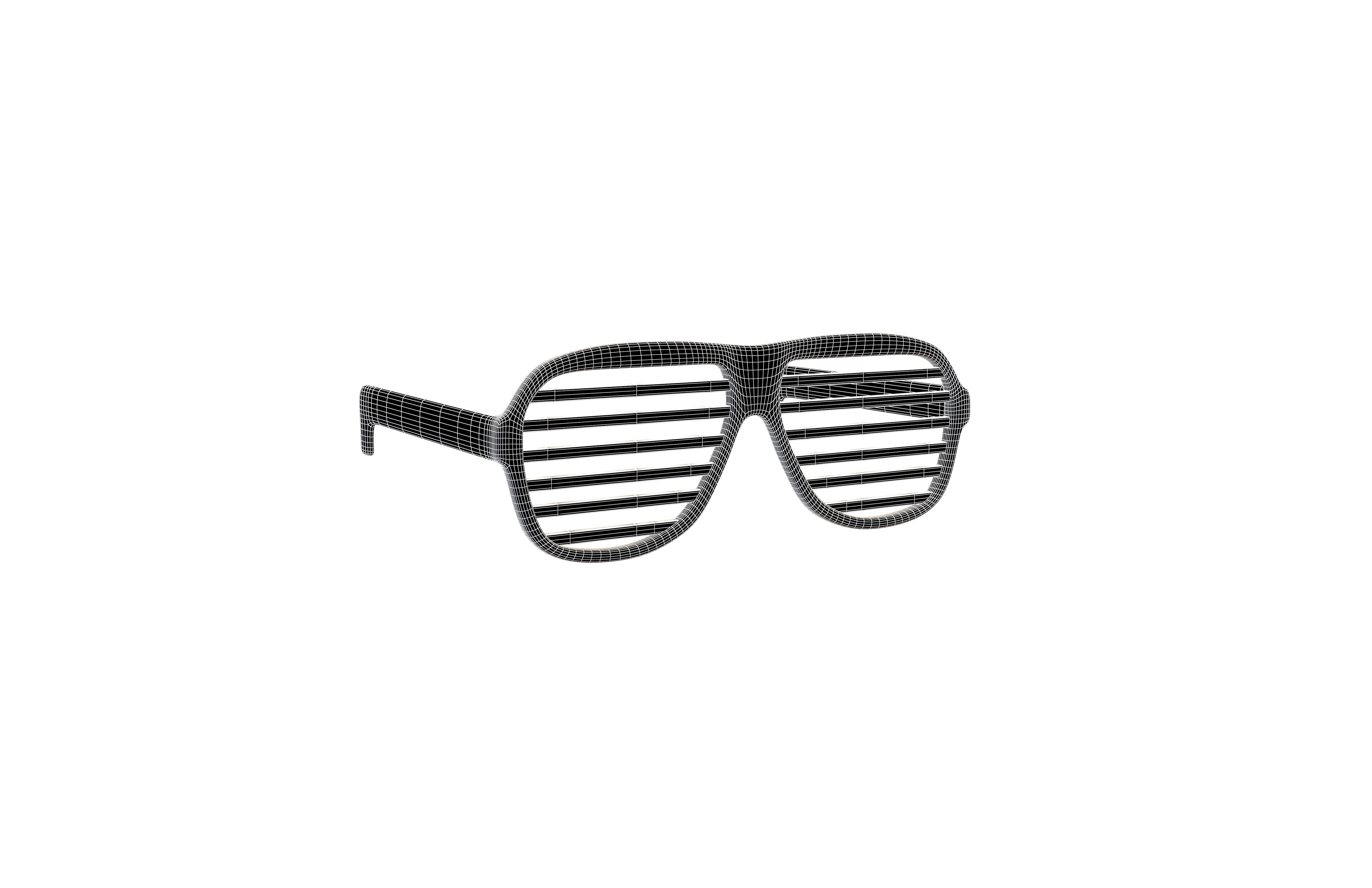 Shutter Shade Sunglasses v1 002 Low-poly 3D model_4