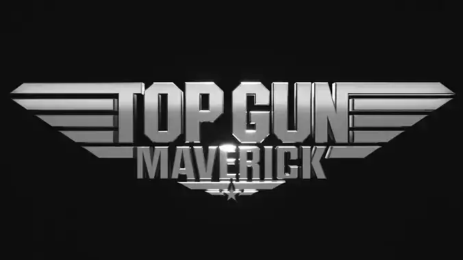 Top Gun Maverick Logo for 3D Printing Free 3D print model