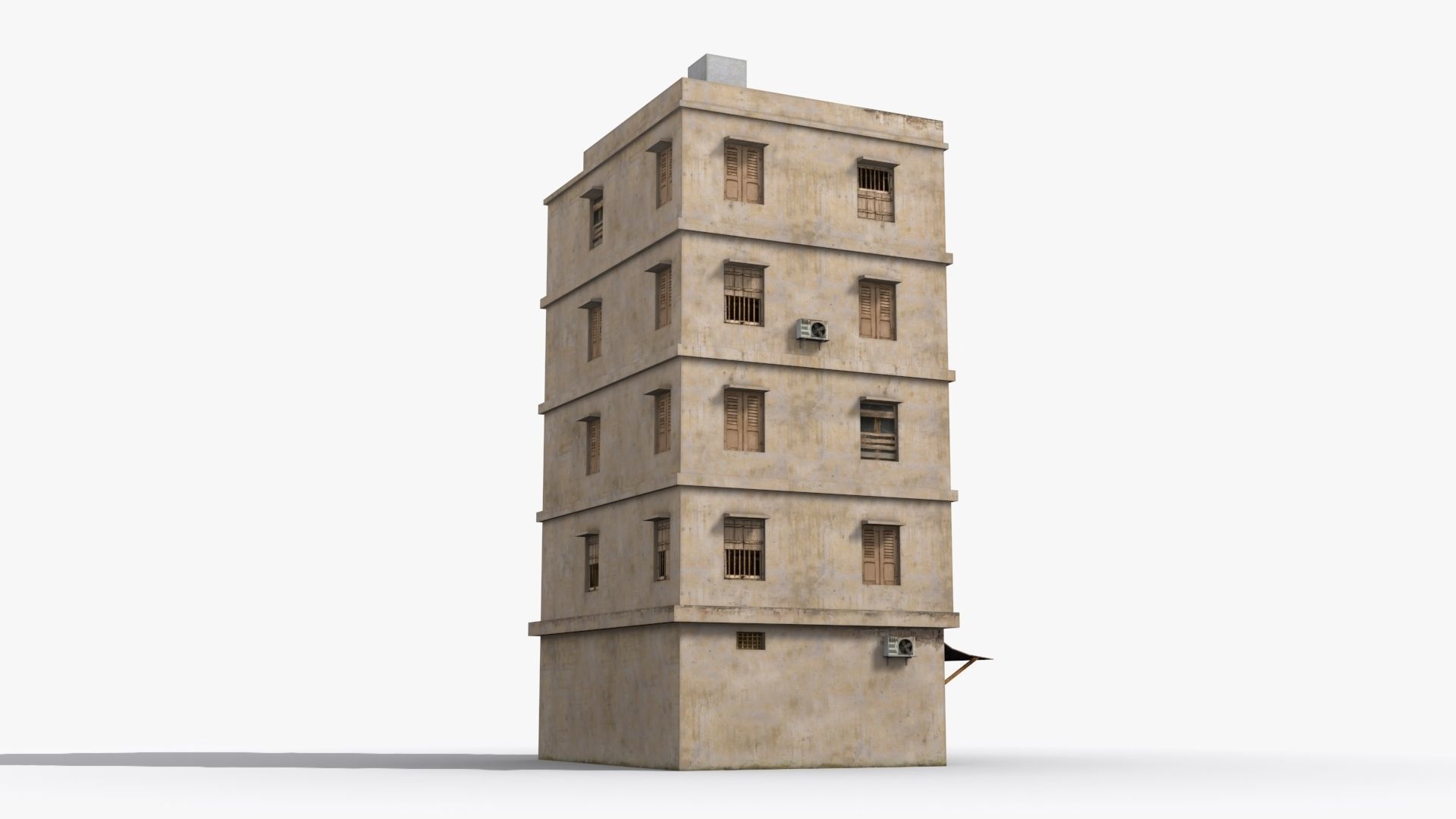 Arab Middle East Building x18 Low-poly 3D model_4