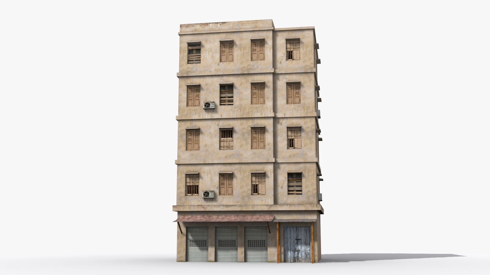 Arab Middle East Building x18 Low-poly 3D model_1