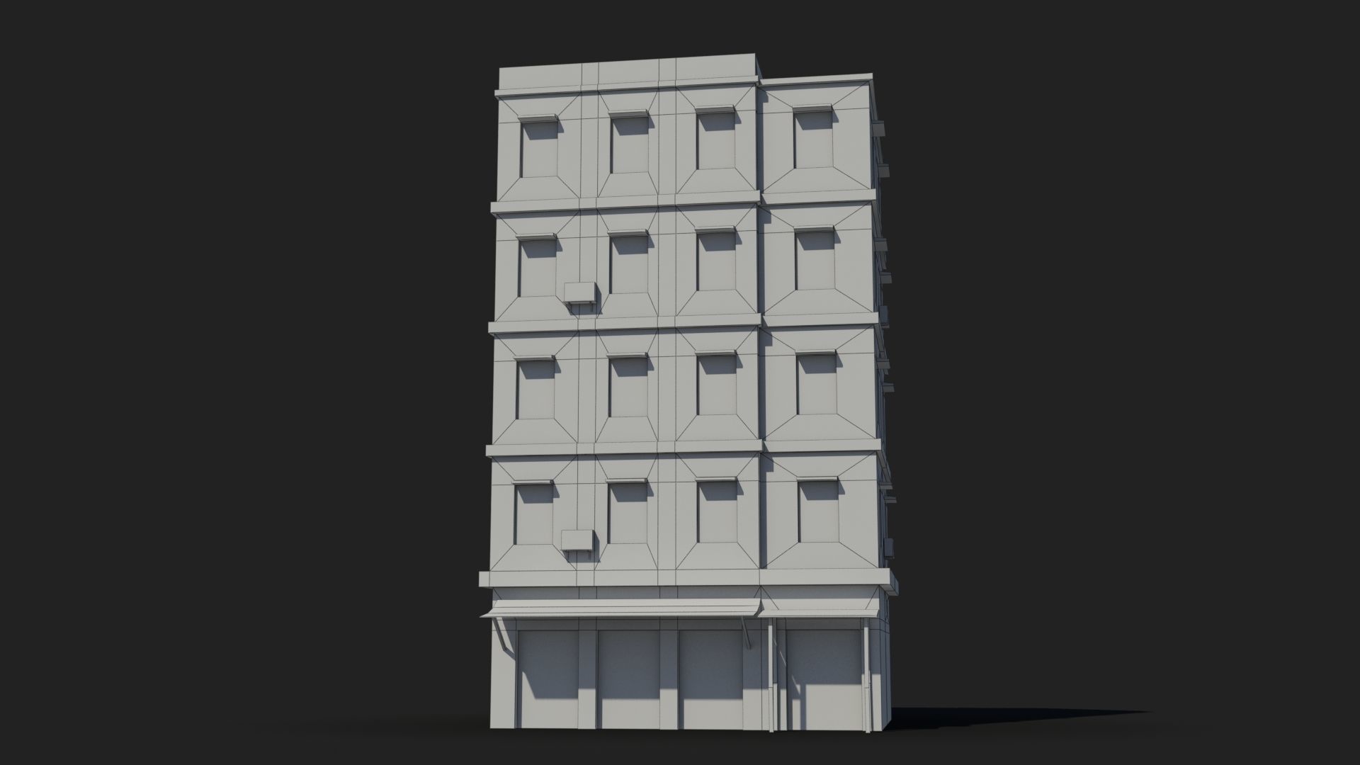 Arab Middle East Building x18 Low-poly 3D model_7