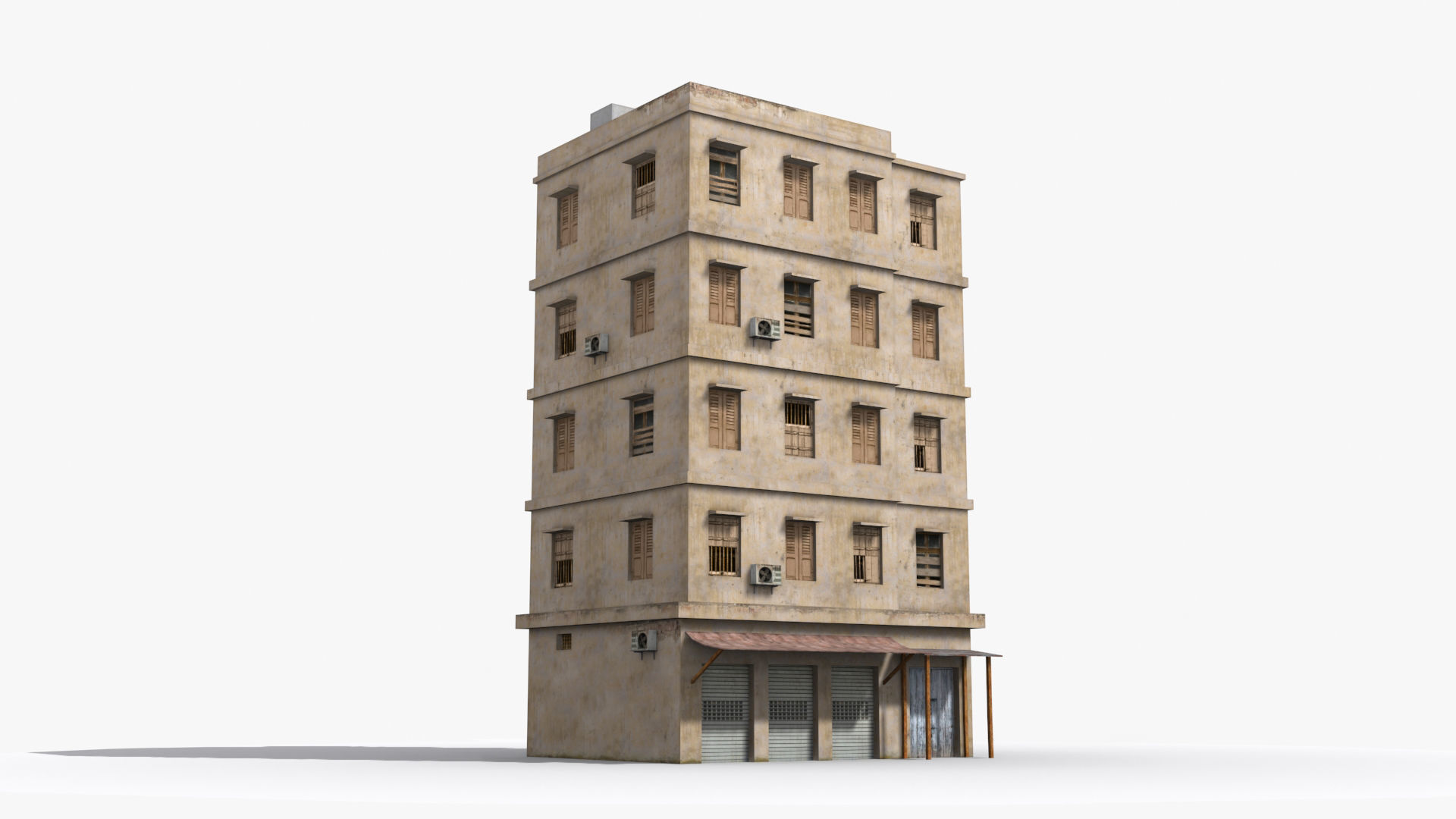 Arab Middle East Building x18 Low-poly 3D model_2