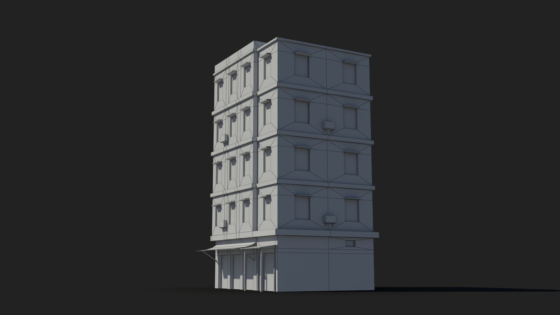 Arab Middle East Building x18 Low-poly 3D model_9