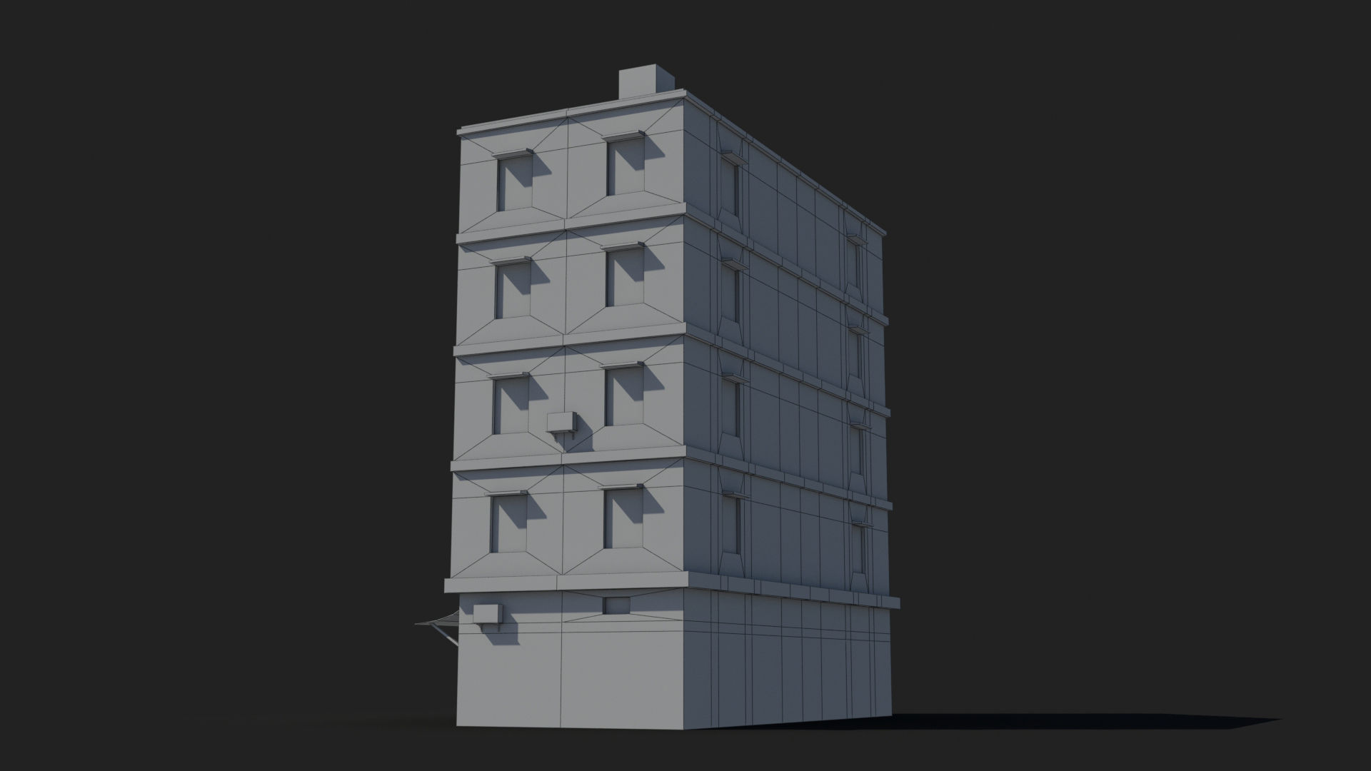 Arab Middle East Building x19 Low-poly 3D model_9