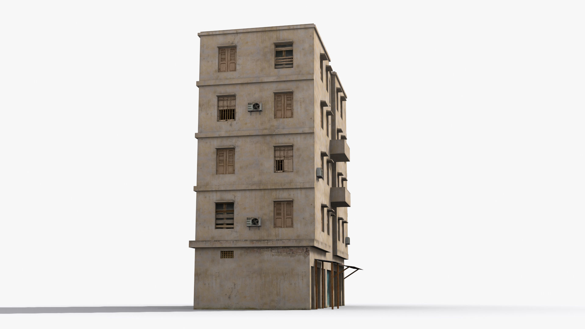 Arab Middle East Building x19 Low-poly 3D model_4