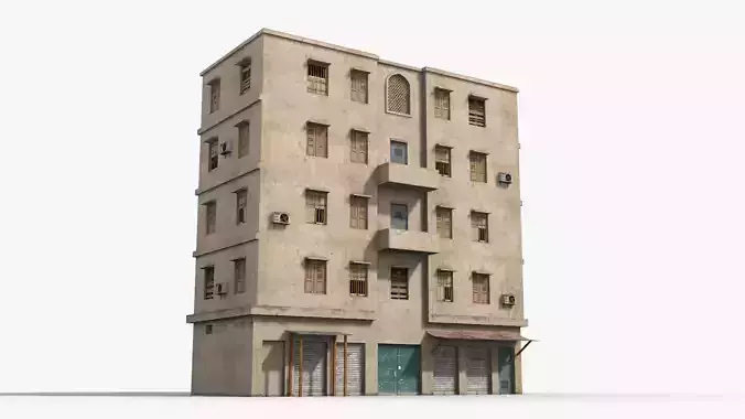 Arab Middle East Building x19 Low-poly 3D model