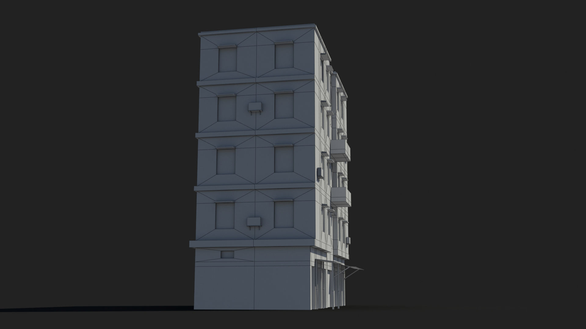 Arab Middle East Building x19 Low-poly 3D model_10