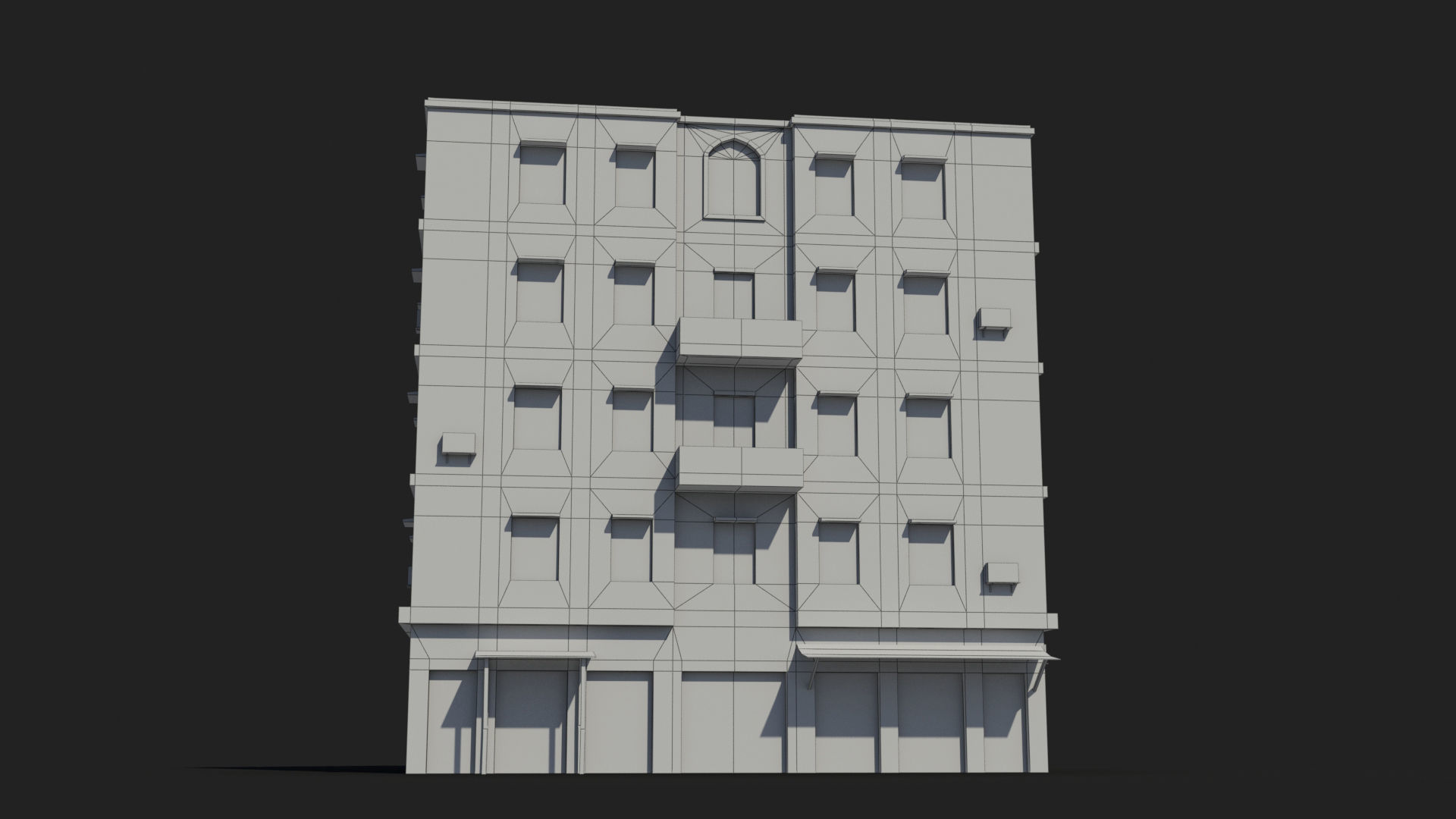 Arab Middle East Building x19 Low-poly 3D model_7