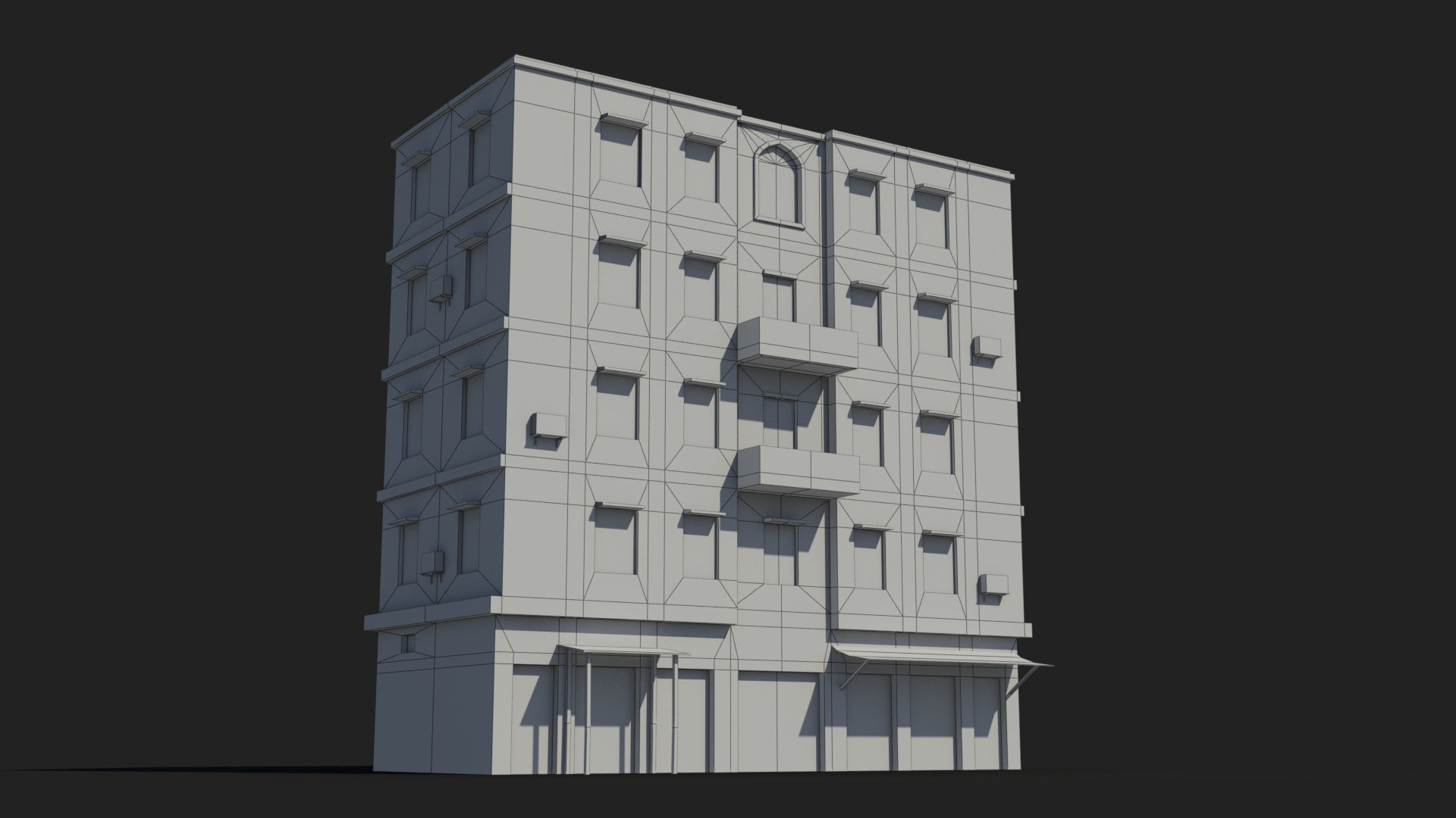 Arab Middle East Building x19 Low-poly 3D model_6