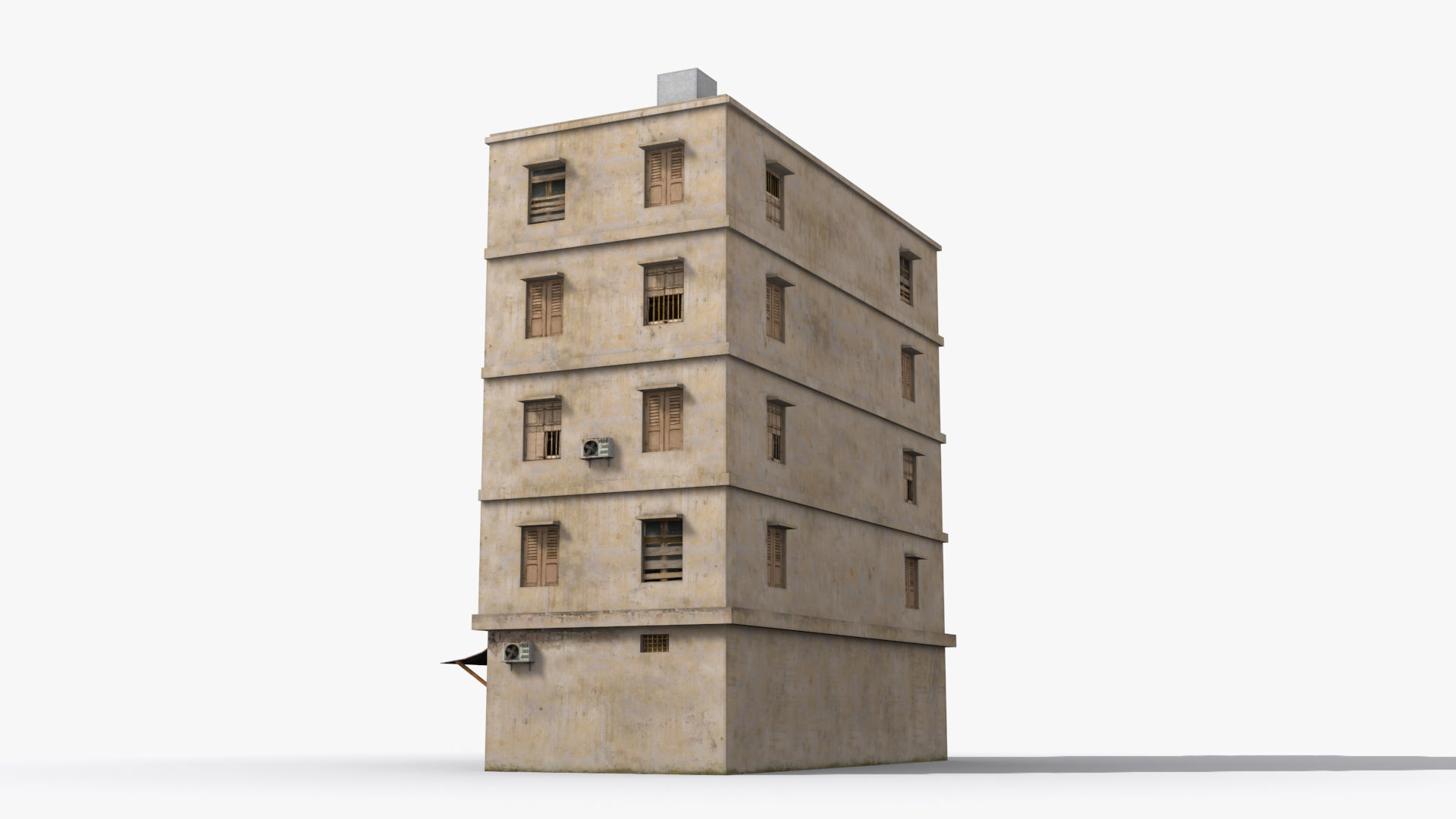 Arab Middle East Building x19 Low-poly 3D model_3