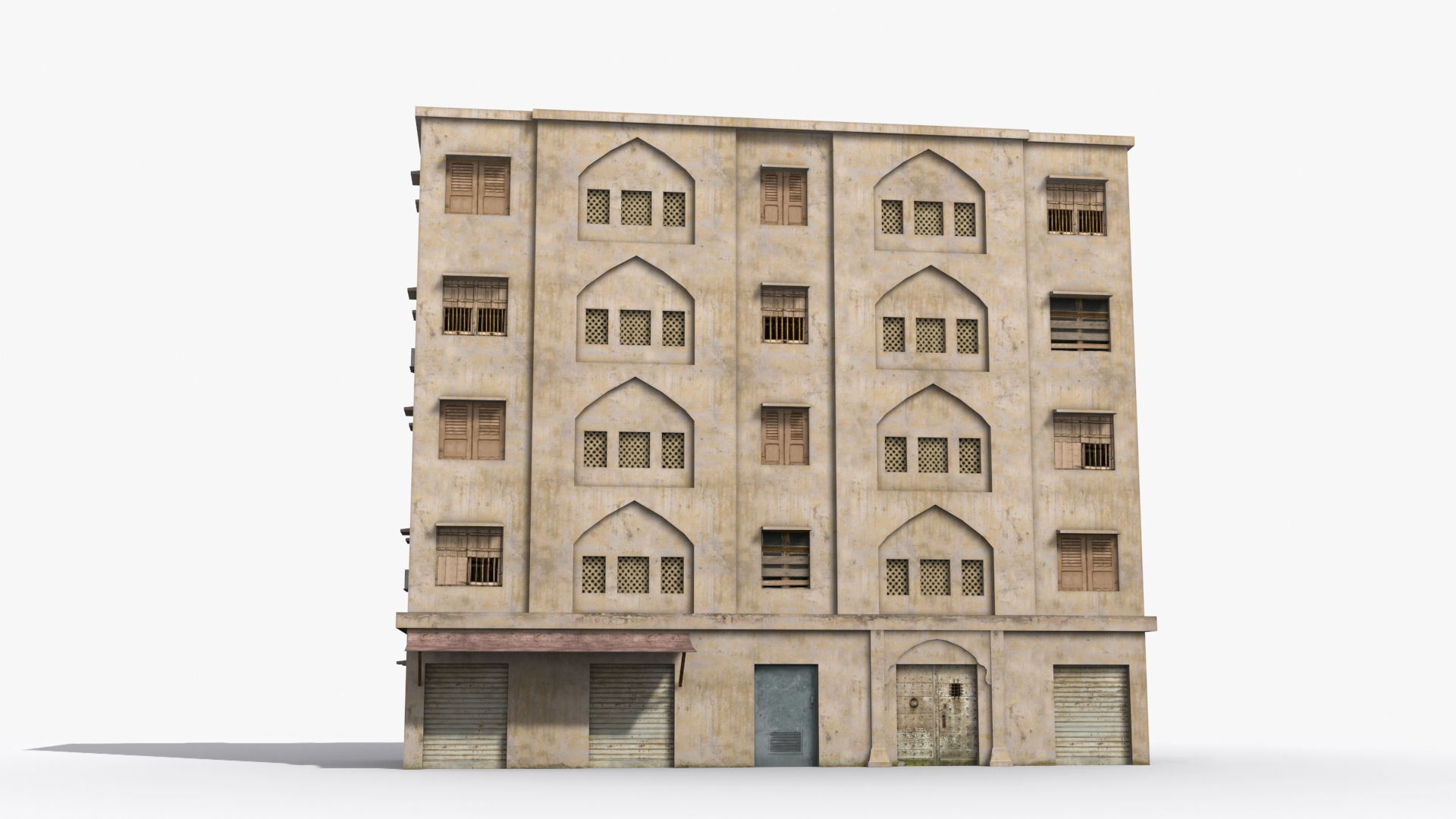 Arab Middle East Building x20 Low-poly 3D model_1