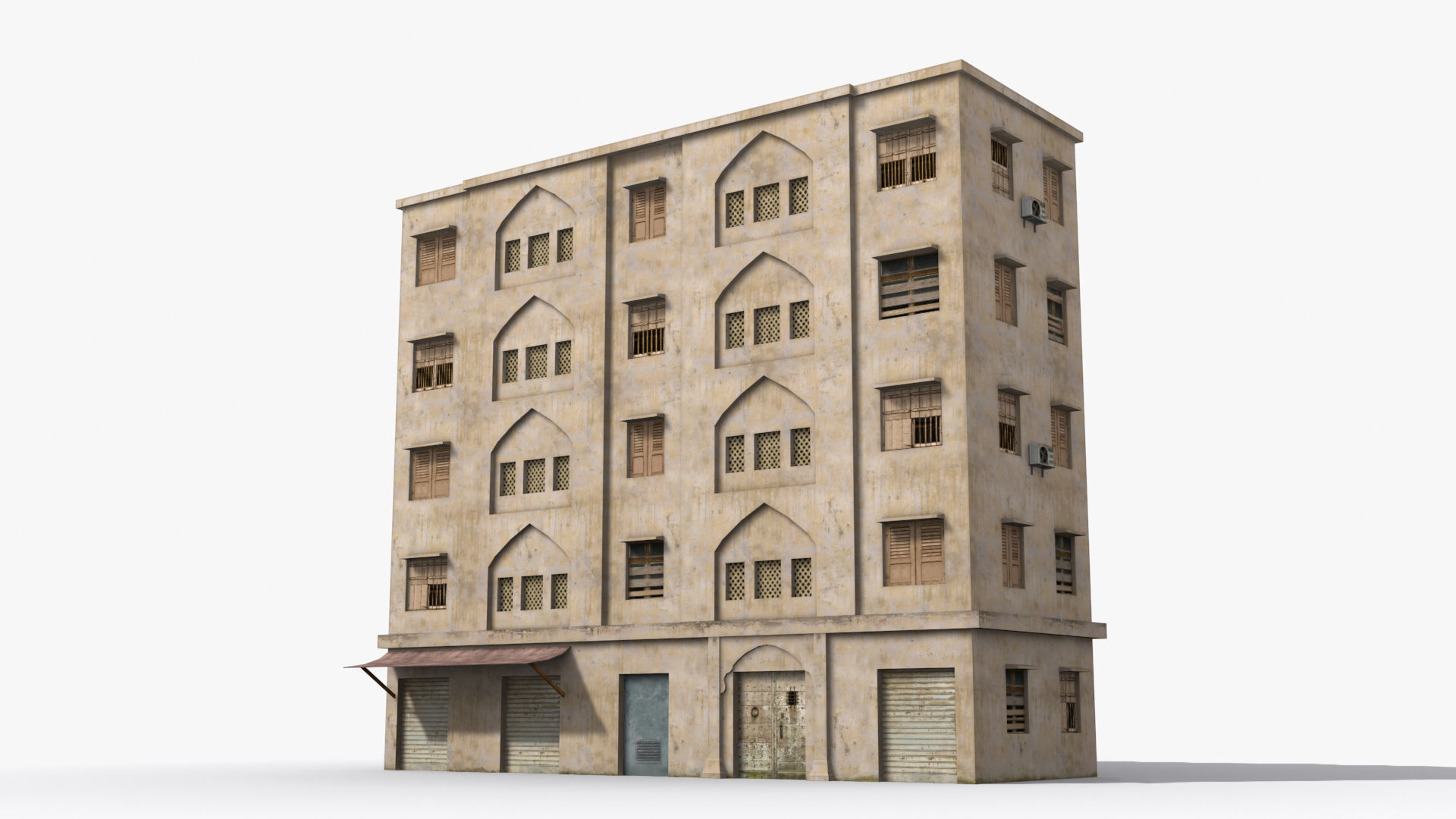 Arab Middle East Building x20 Low-poly 3D model_2