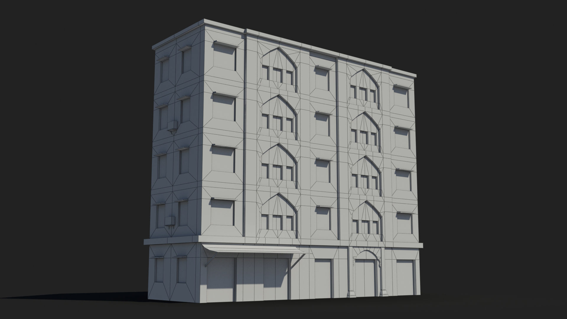 Arab Middle East Building x20 Low-poly 3D model_6