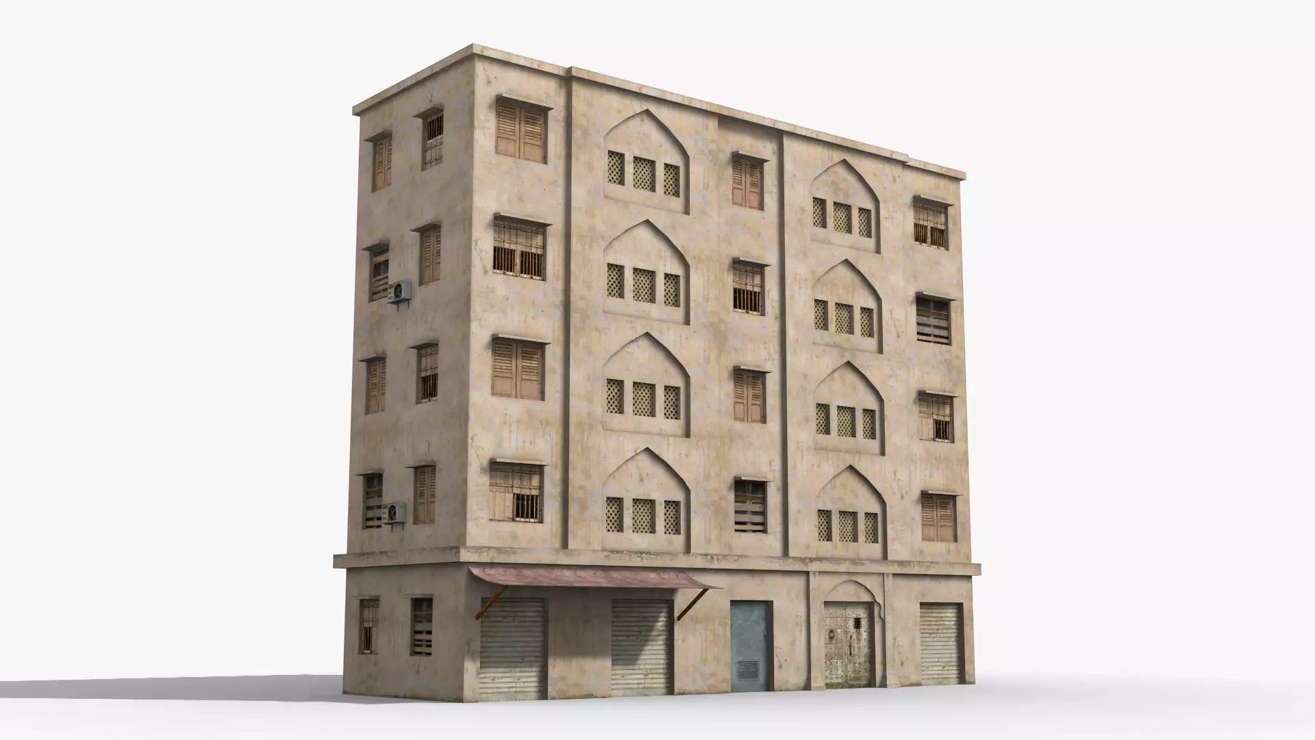 Arab Middle East Building x20 Low-poly 3D model_0