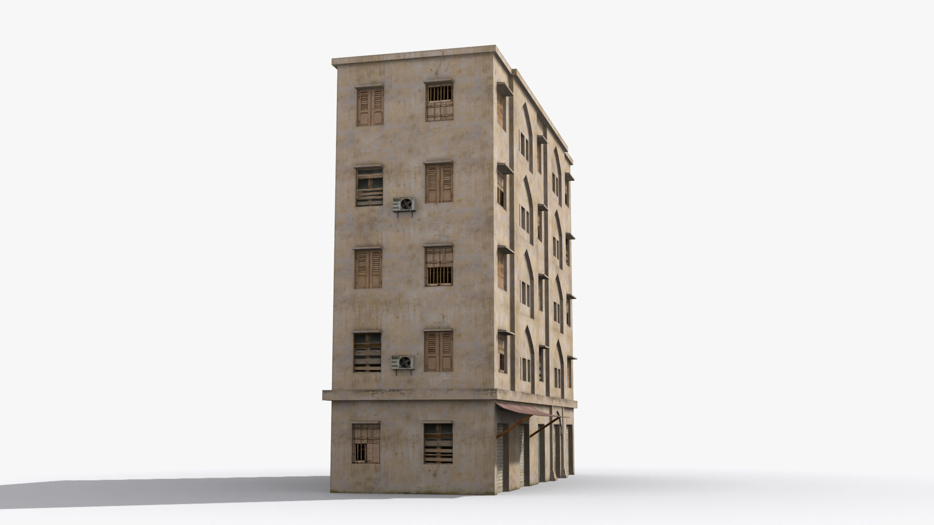 Arab Middle East Building x20 Low-poly 3D model_4