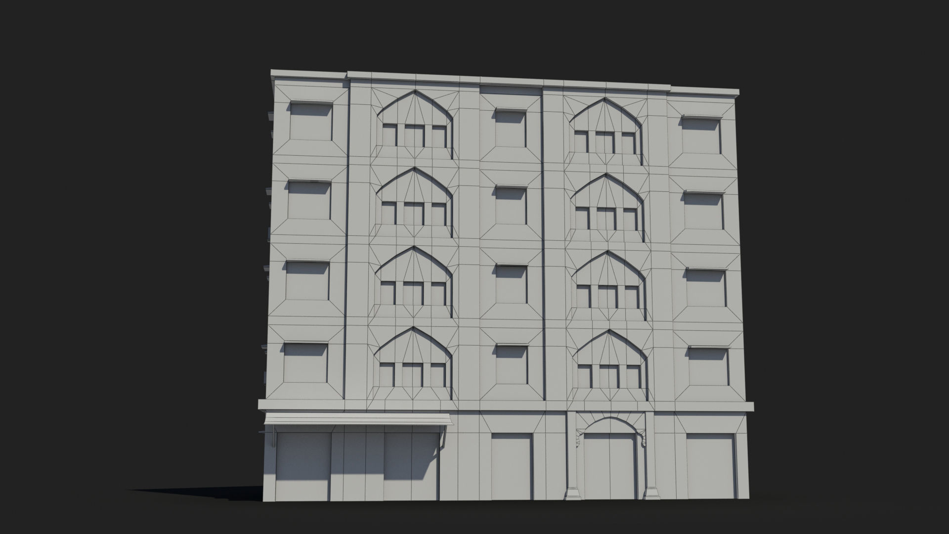 Arab Middle East Building x20 Low-poly 3D model_7