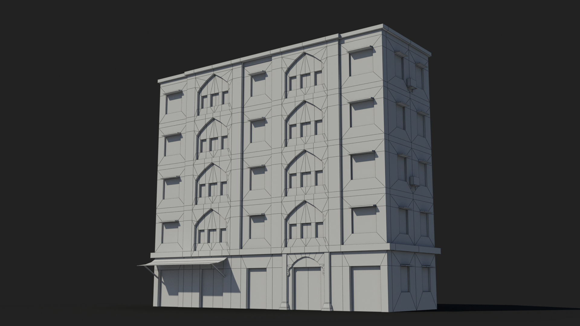 Arab Middle East Building x20 Low-poly 3D model_8