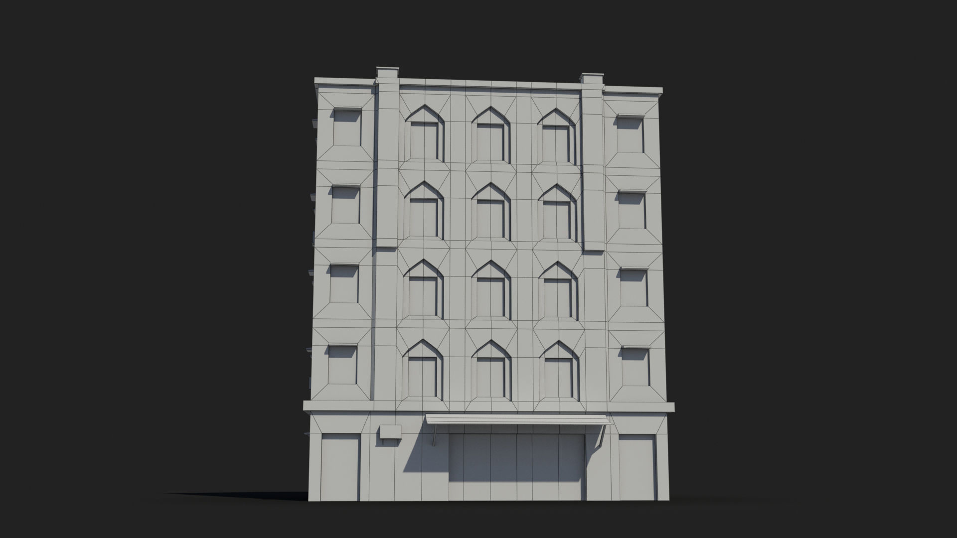 Arab Middle East Building x21 Low-poly 3D model_7