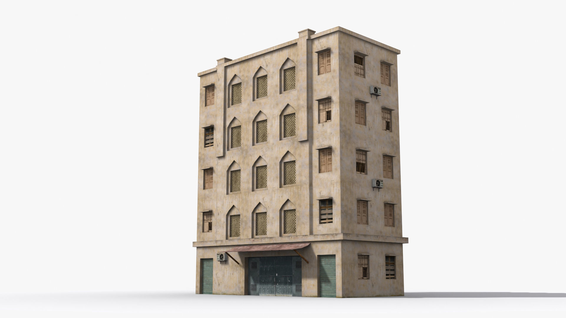 Arab Middle East Building x21 Low-poly 3D model_2