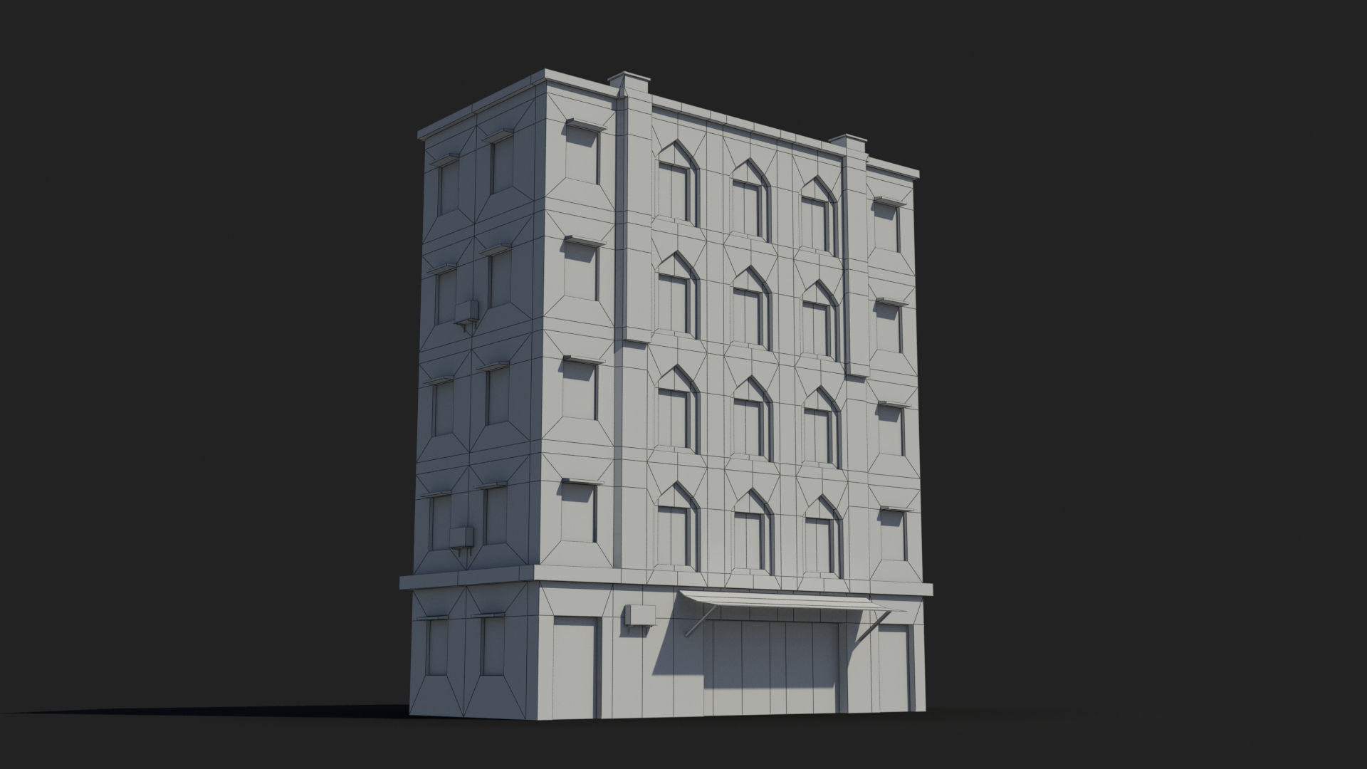 Arab Middle East Building x21 Low-poly 3D model_6