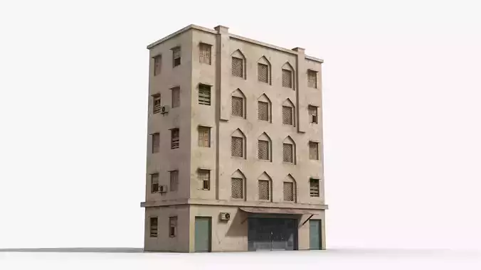 Arab Middle East Building x21 Low-poly 3D model