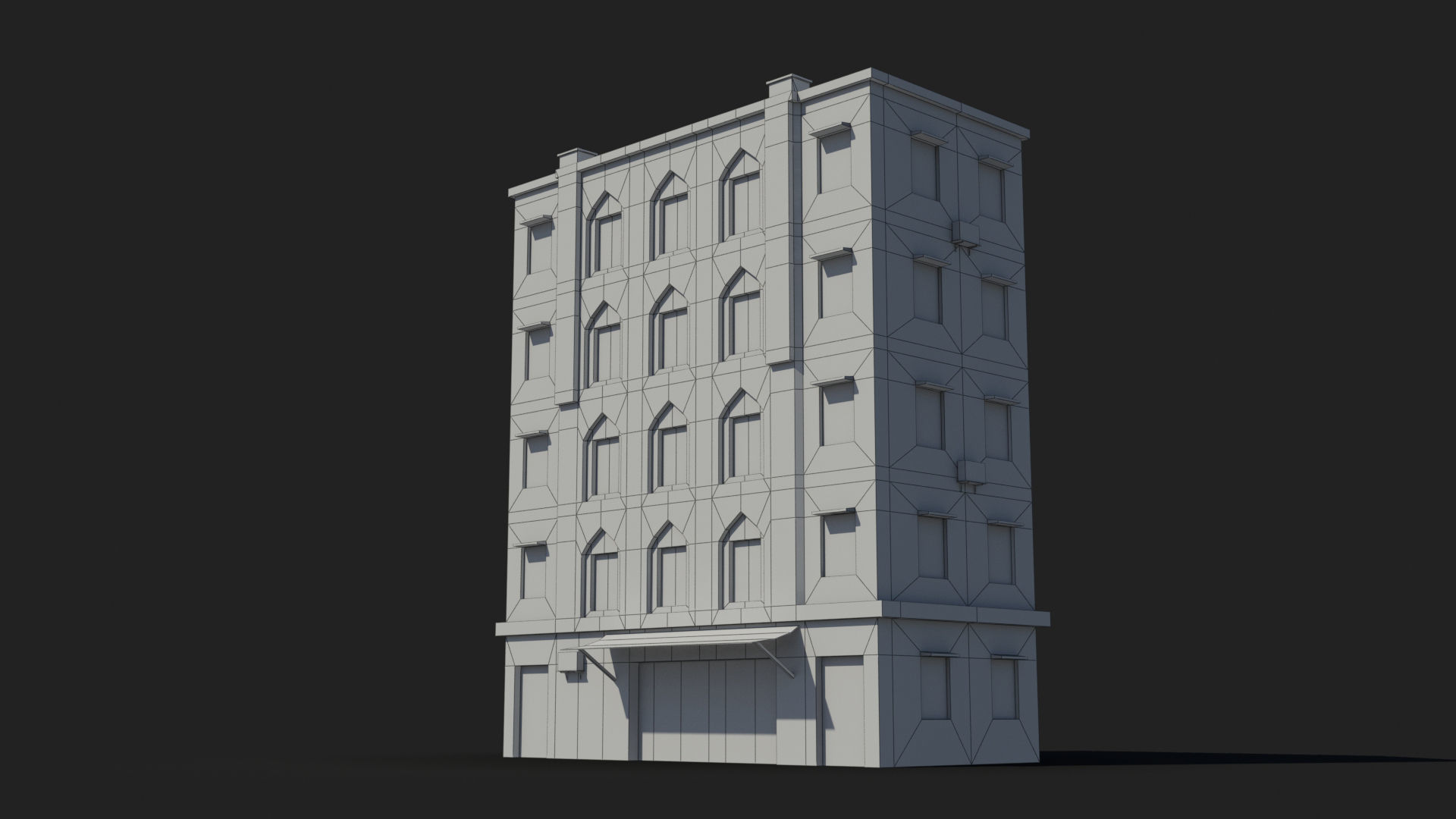 Arab Middle East Building x21 Low-poly 3D model_8