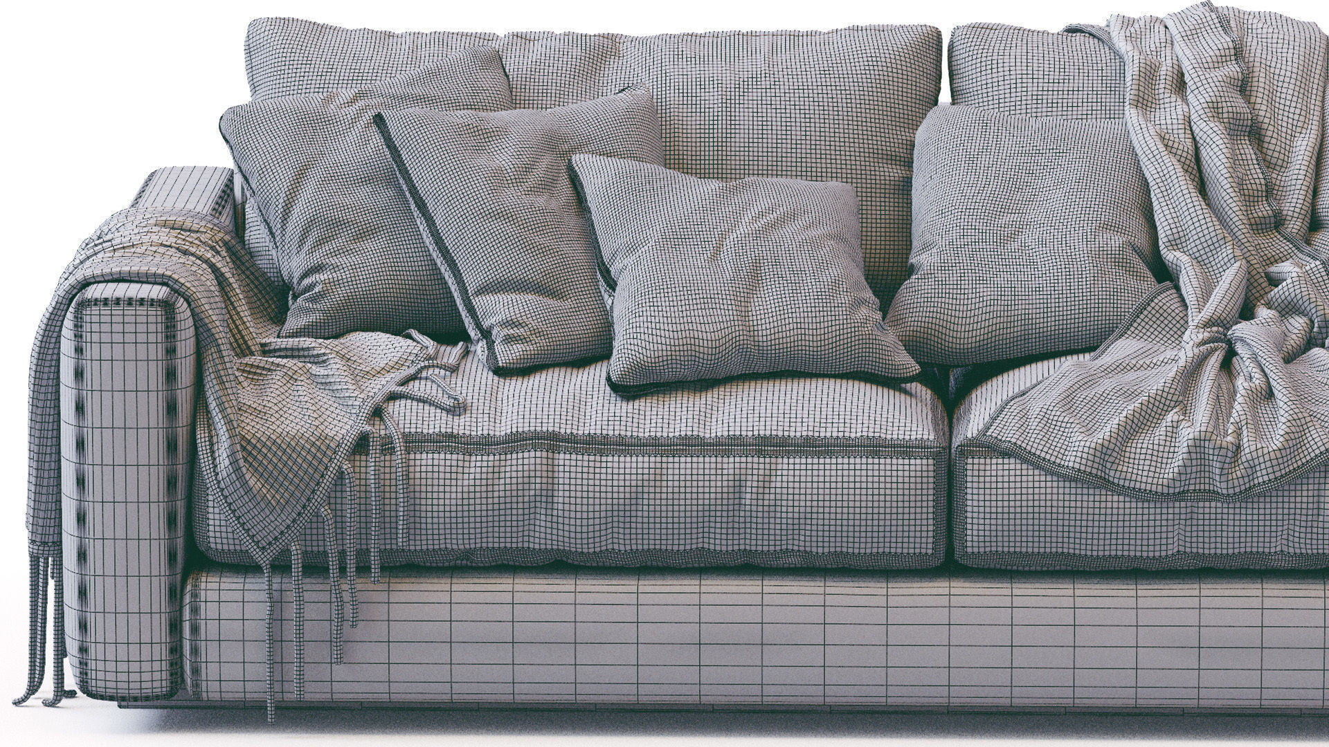 Leather Sofa Simple by Ferlea  3D model_17