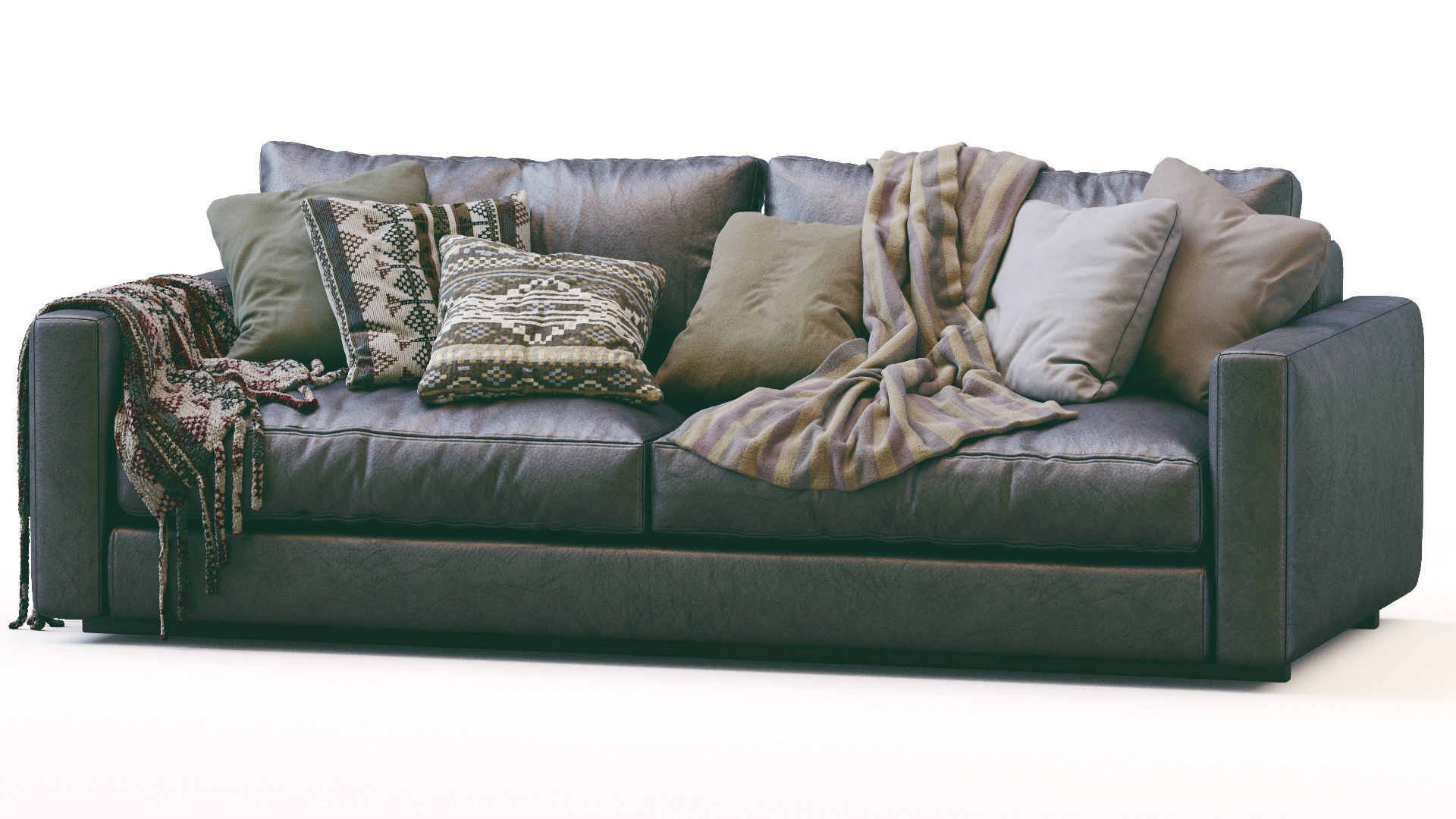 Leather Sofa Simple by Ferlea  3D model_15