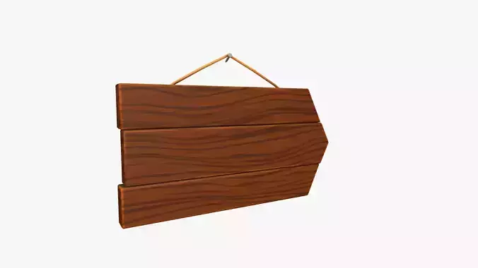 Cartoon Wooden Sign V3