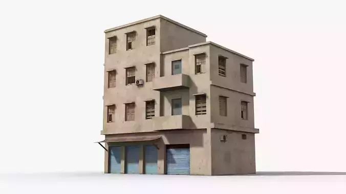 Arab Middle East Building x23 Low-poly 3D model