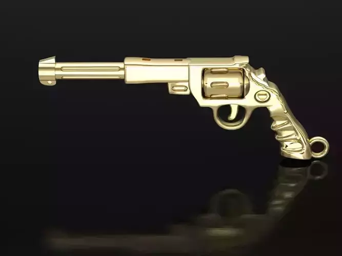 Revolver pendant 3D model