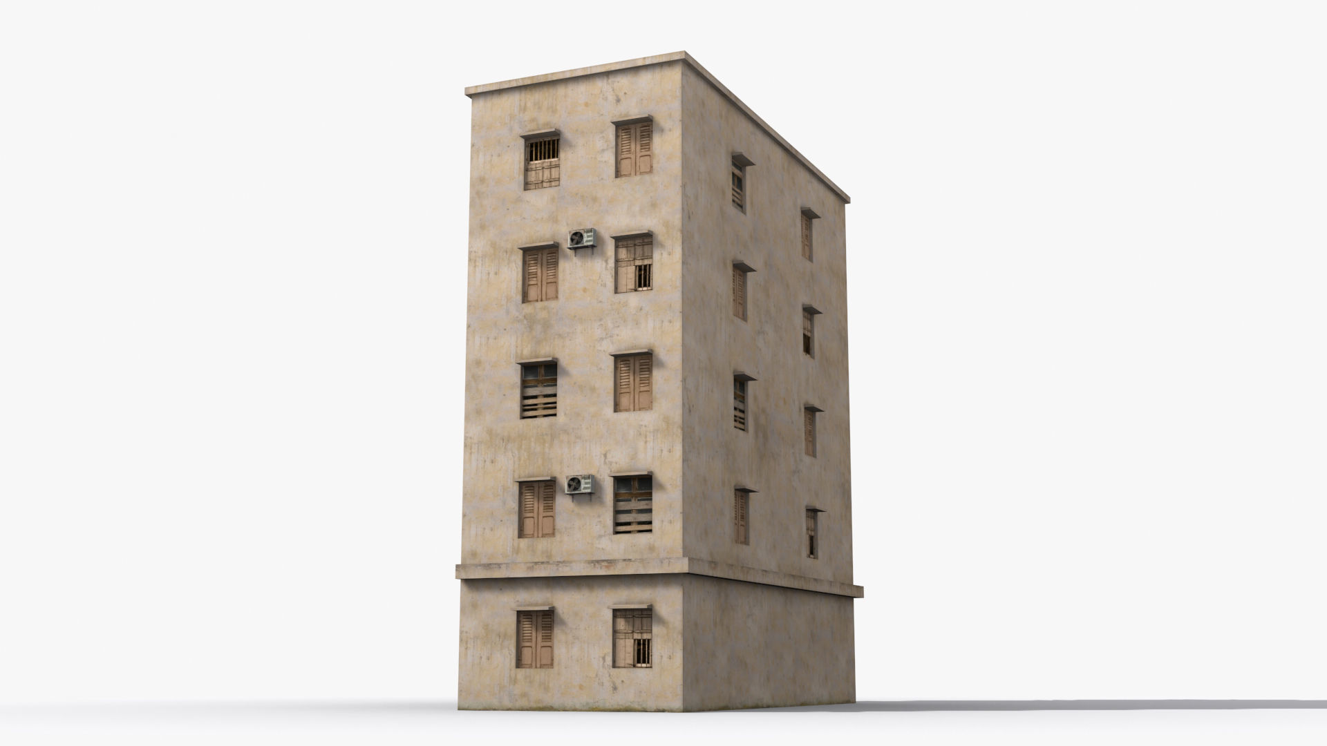  Arab Middle East Building x24 Low-poly 3D model_3