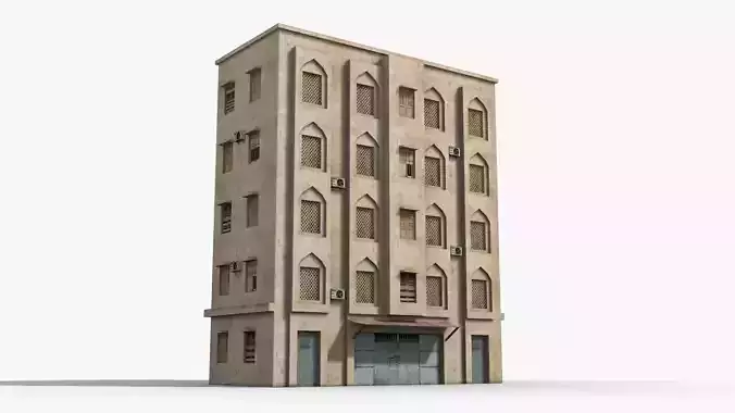 Arab Middle East Building x24 Low-poly 3D model
