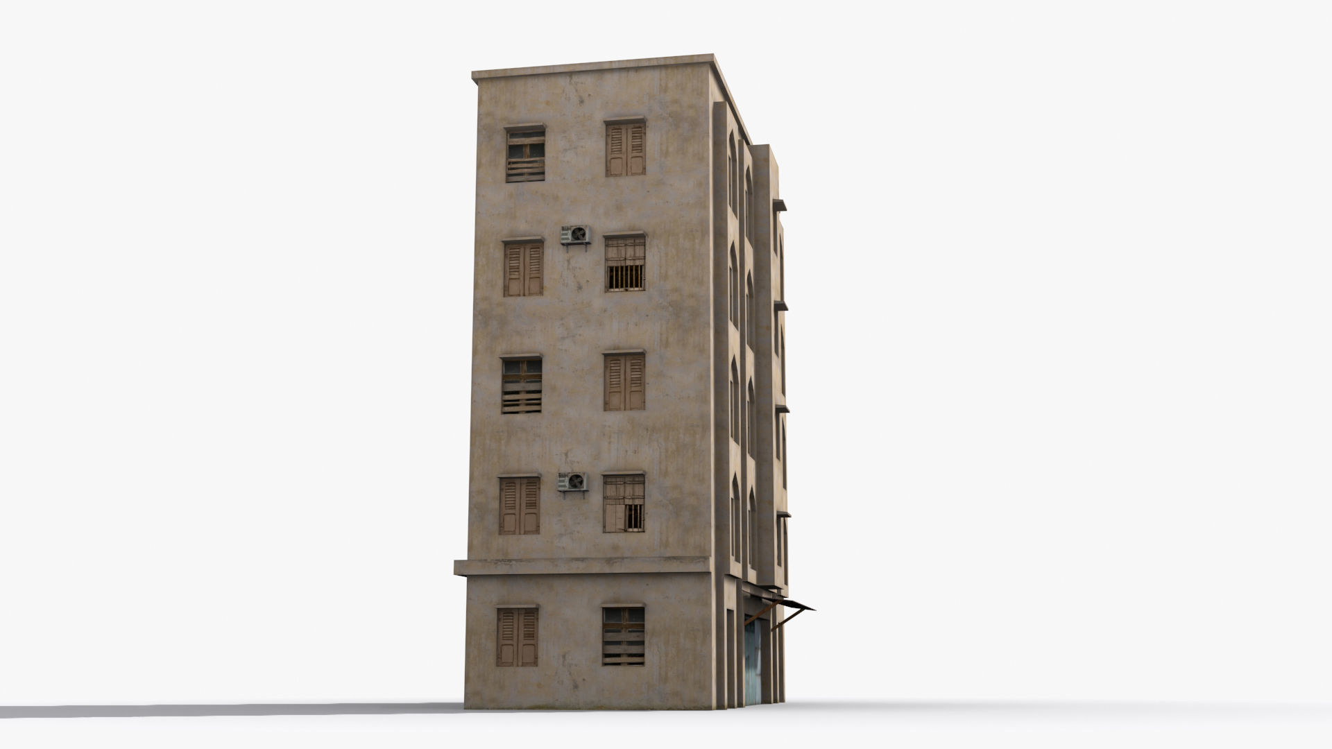  Arab Middle East Building x24 Low-poly 3D model_4