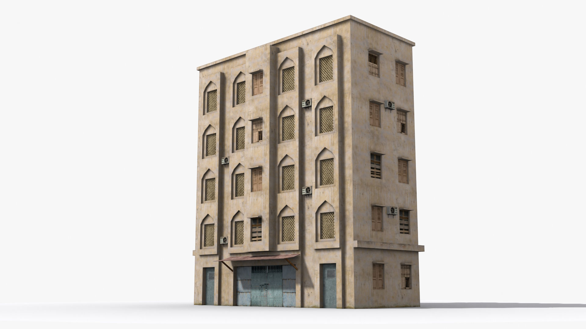  Arab Middle East Building x24 Low-poly 3D model_2