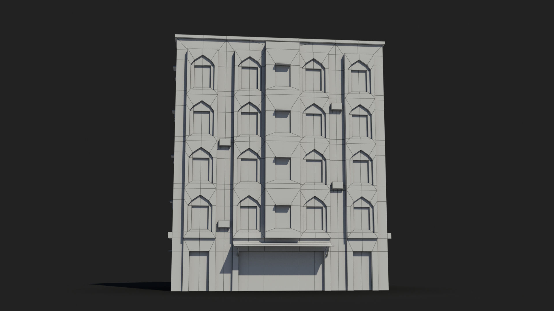  Arab Middle East Building x24 Low-poly 3D model_7