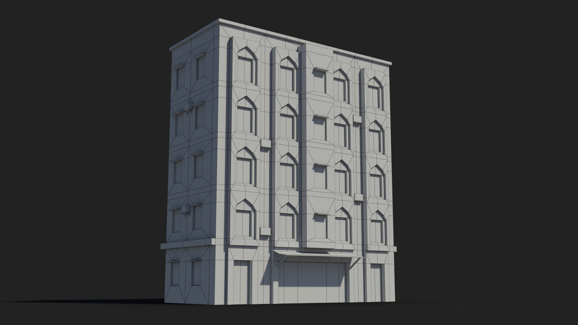  Arab Middle East Building x24 Low-poly 3D model_6