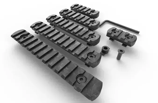 Gun Part1 Rail Section  Accessories 