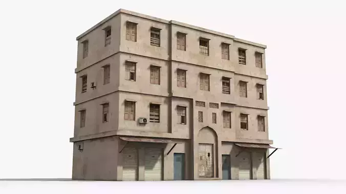 Arab Middle East Building x25 Low-poly 3D model
