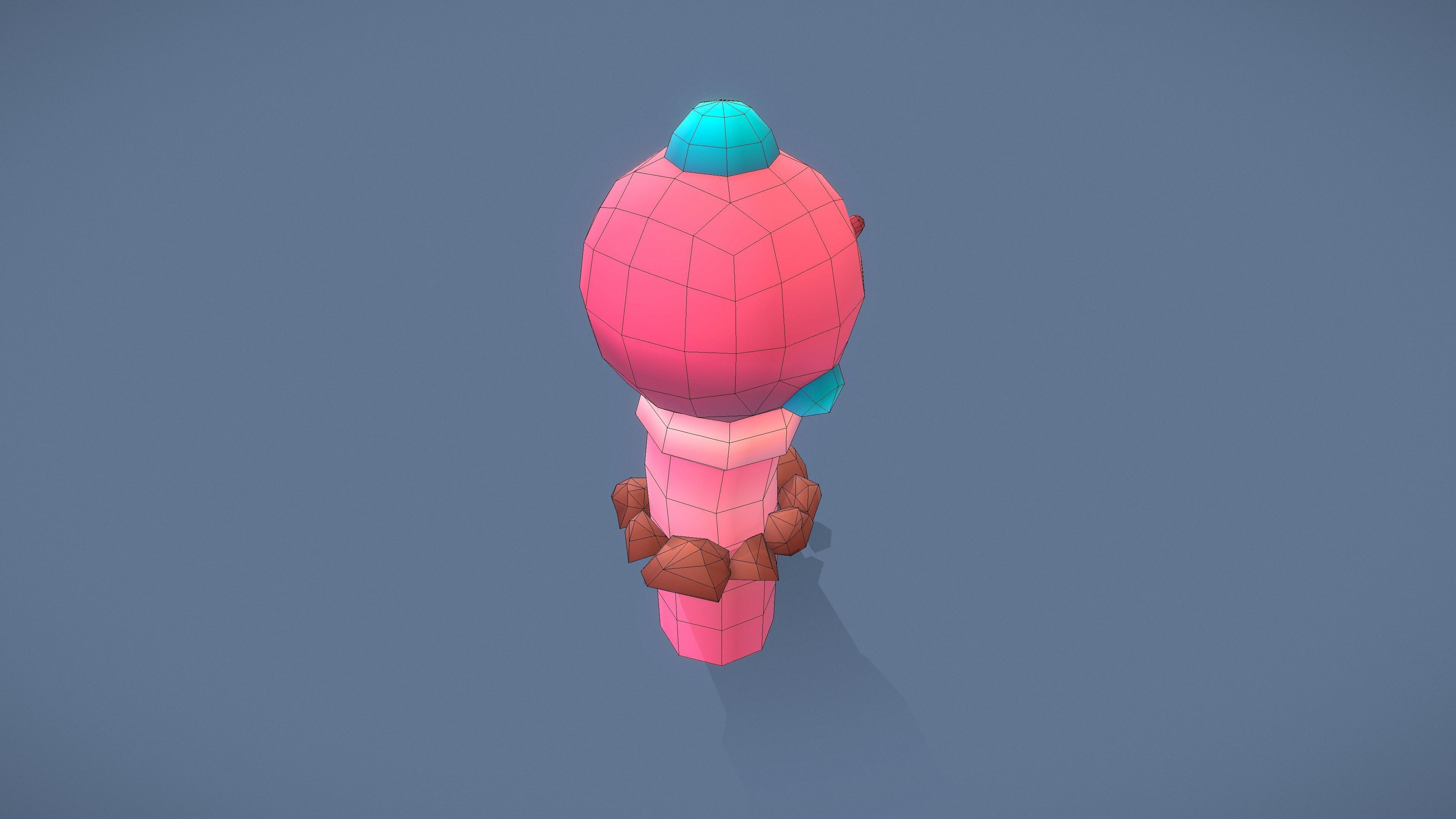 Cartoon Characters - Evolution Worm Warriors Low-poly 3D model_11