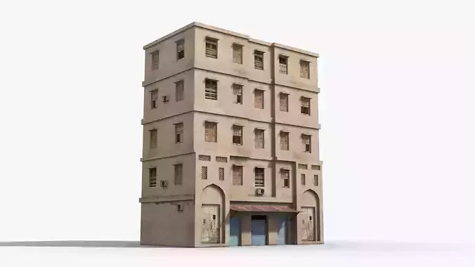 Arab Middle East Building x26 Low-poly 3D model