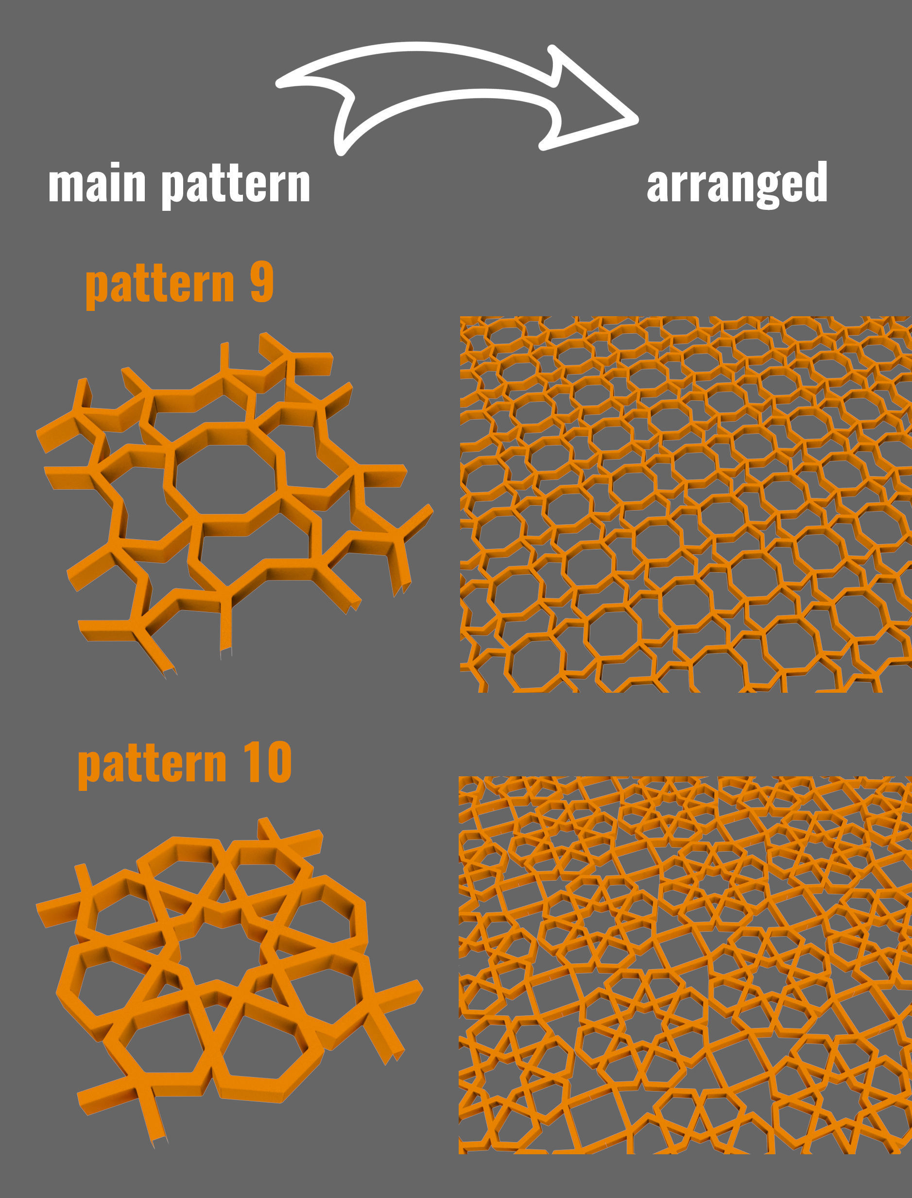 10 tileable persian patterns 3D model_5