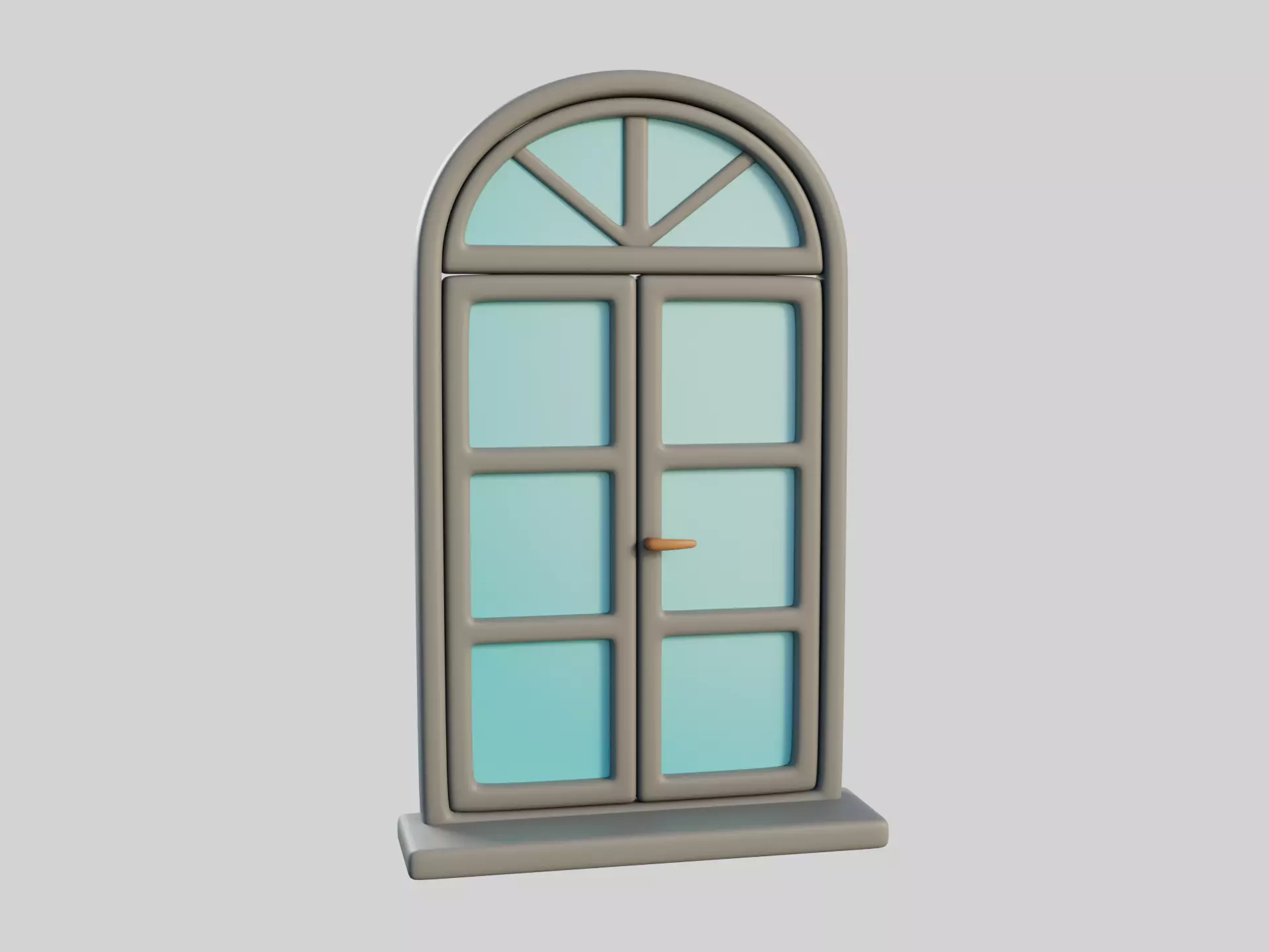 Cartoon Window 16a 3D model_0